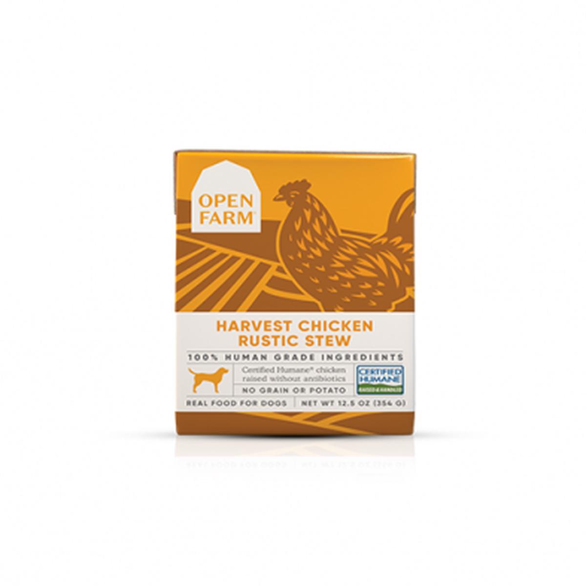 OPEN FARM HARVEST CHICKEN RUSTIC STEW WET DOG FOOD 12.5 OZ
