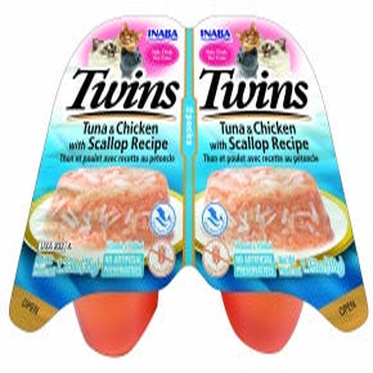 Inaba Cat Twins Tuna & Chicken with Scallop Recipe