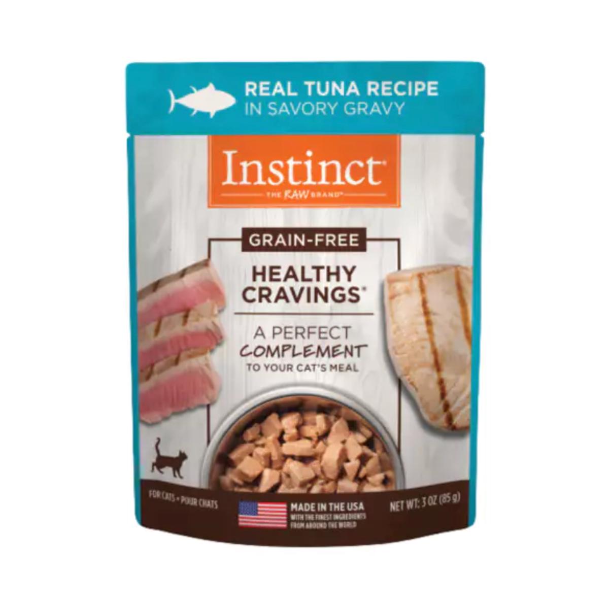 Instinct Healthy Cravings GF Wet Cat Food Tuna Recipe in Gravy 85g Pouch