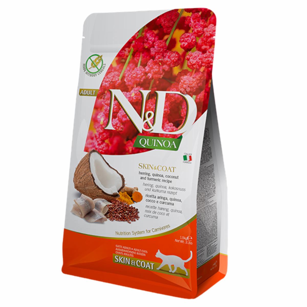Farmina Quinoa Herring Skin & Coat Cat 1.5kg