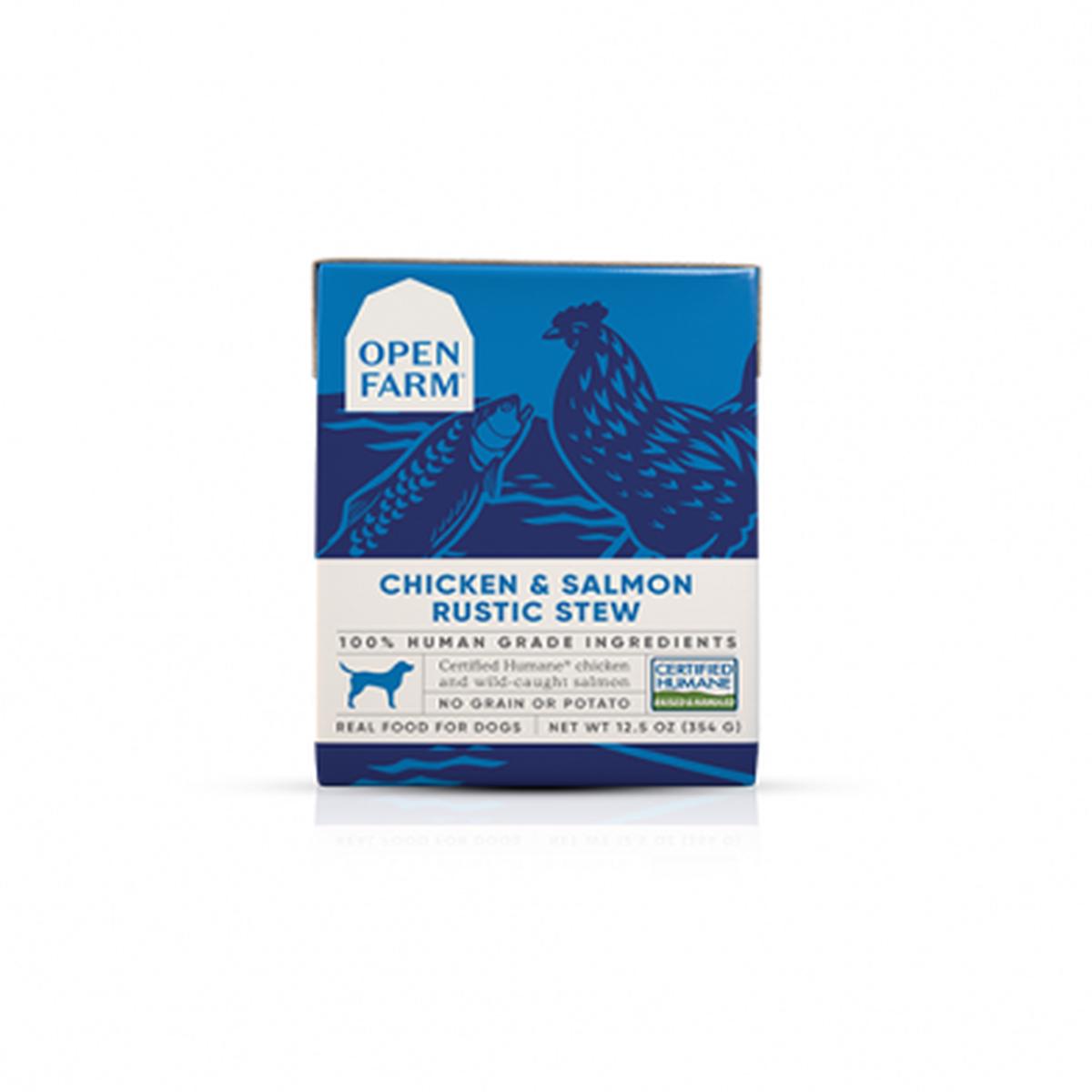 OPEN FARM CHICKEN & SALMON RUSTIC STEW WET DOG FOOD 12.5 OZ