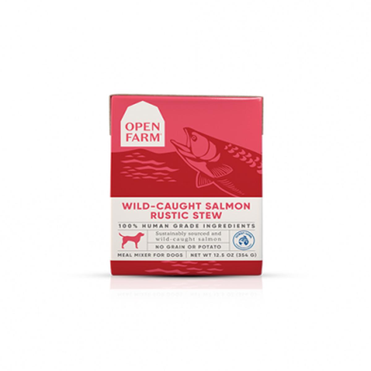 OPEN FARM WILD-CAUGHT SALMON RUSTIC STEW WET DOG FOOD 12.5 OZ