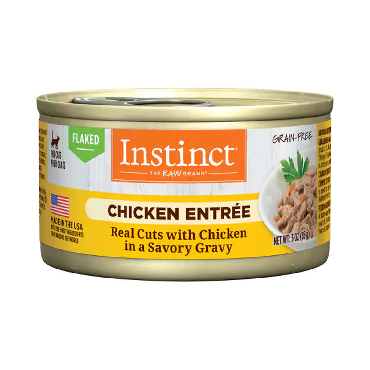 Instinct Flaked Canned Cat Food Chicken Entre 85g
