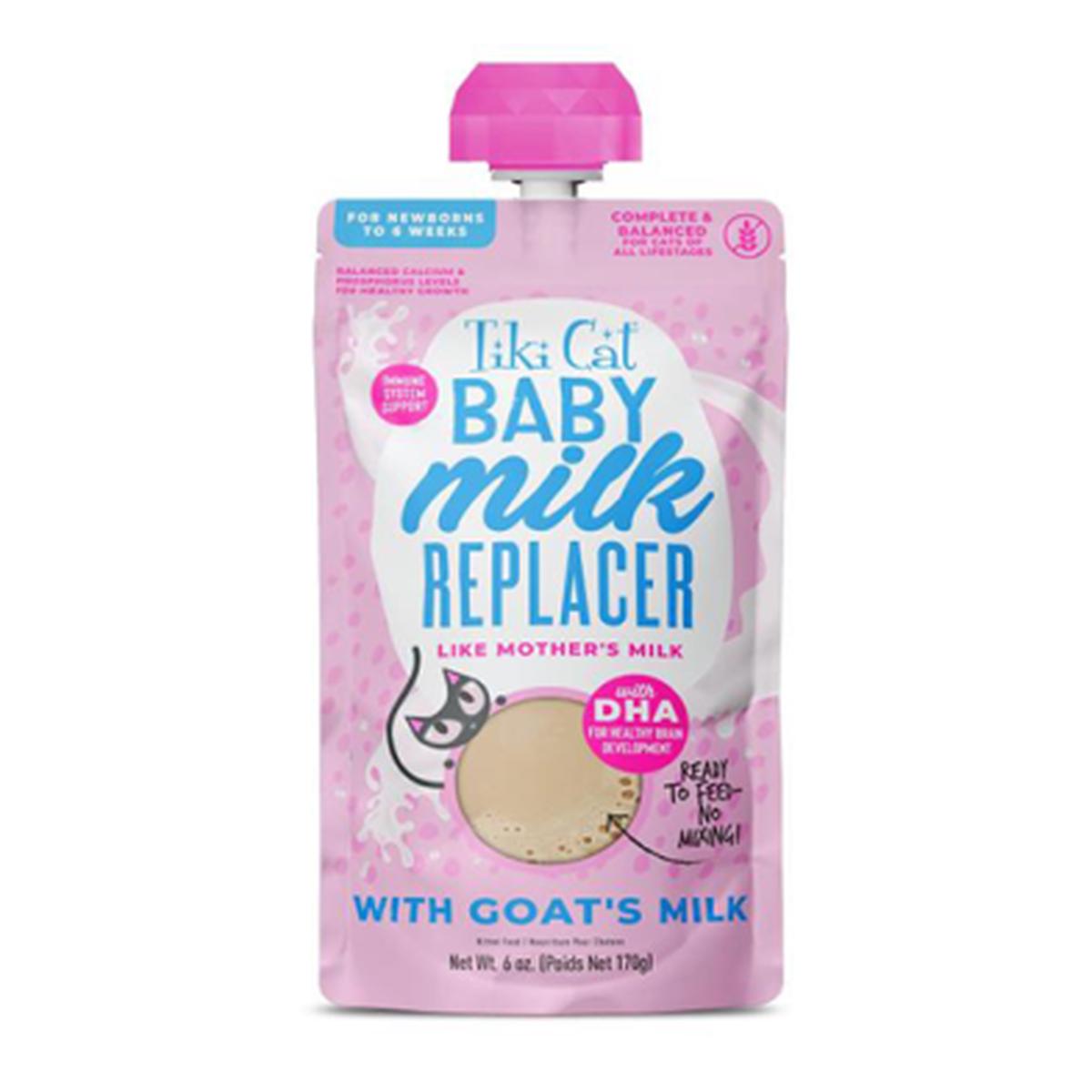 TIKI CAT BABY MILK REPLACER WITH GOAT'S MILK WET KITTEN FOOD 6OZ