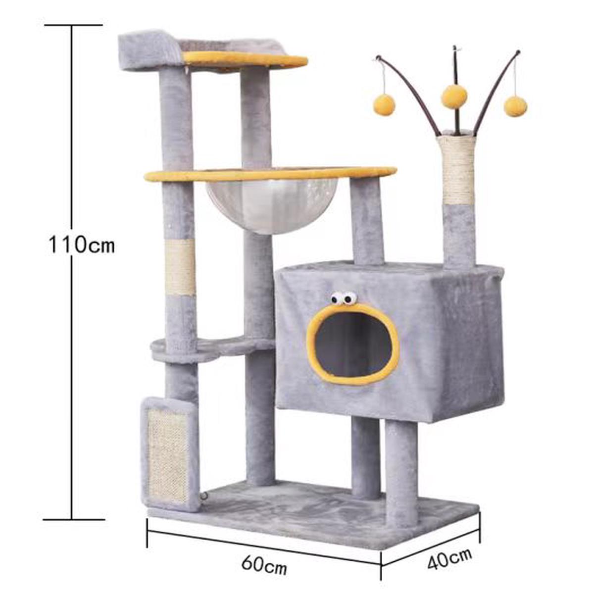 Plush Fabric C8 Cat Tree