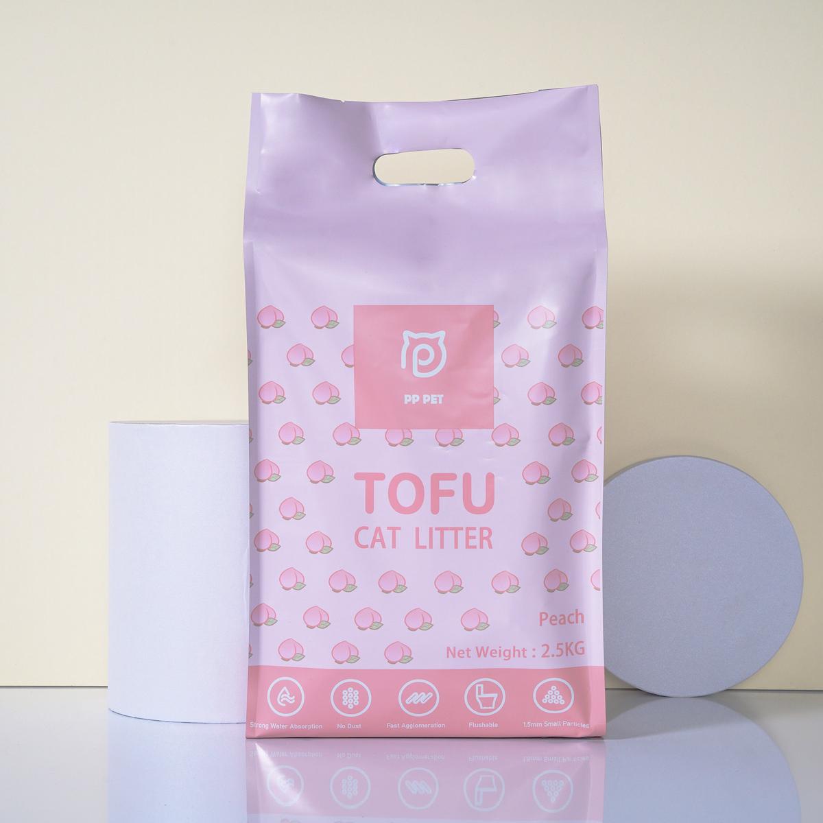 PP.PET Tofu Cat Litter Peach