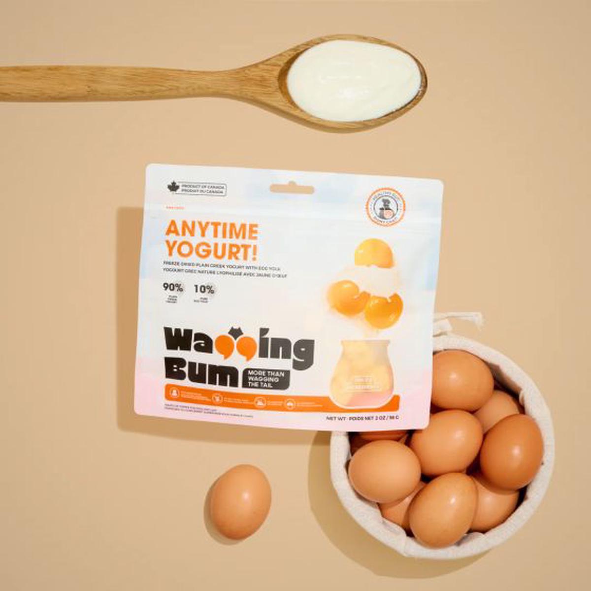 Wagging Bum Anytime Yogurt! Freeze-Dried Greek Yogurt with Egg Yolk