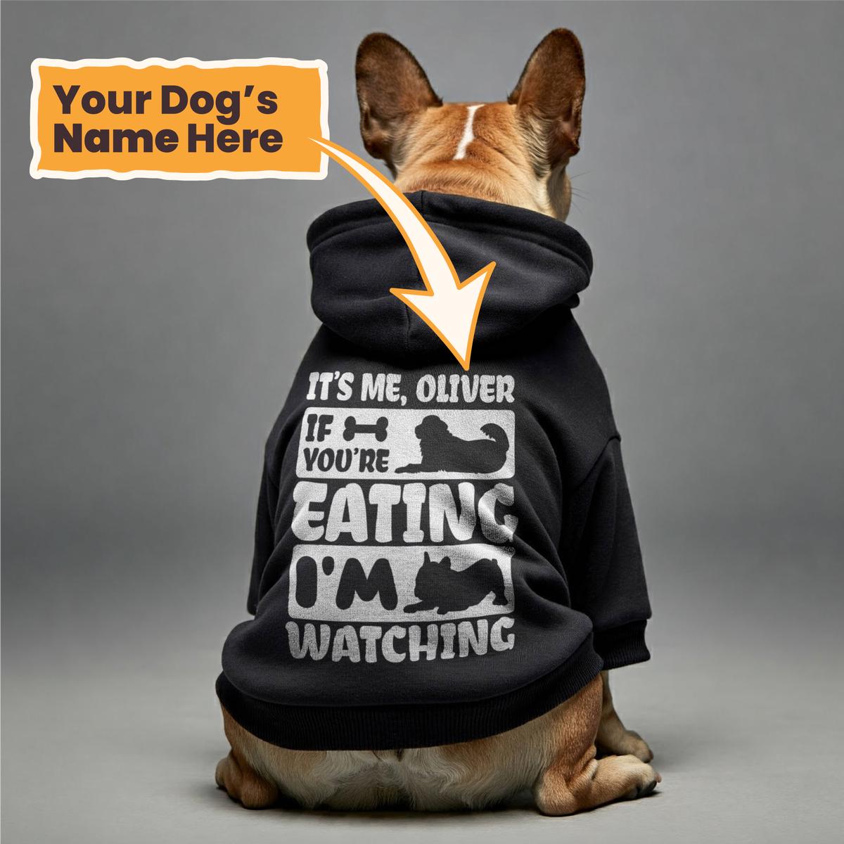 I'm watching - personalized hoodie with your dog name  dog hoodie  dog clothes