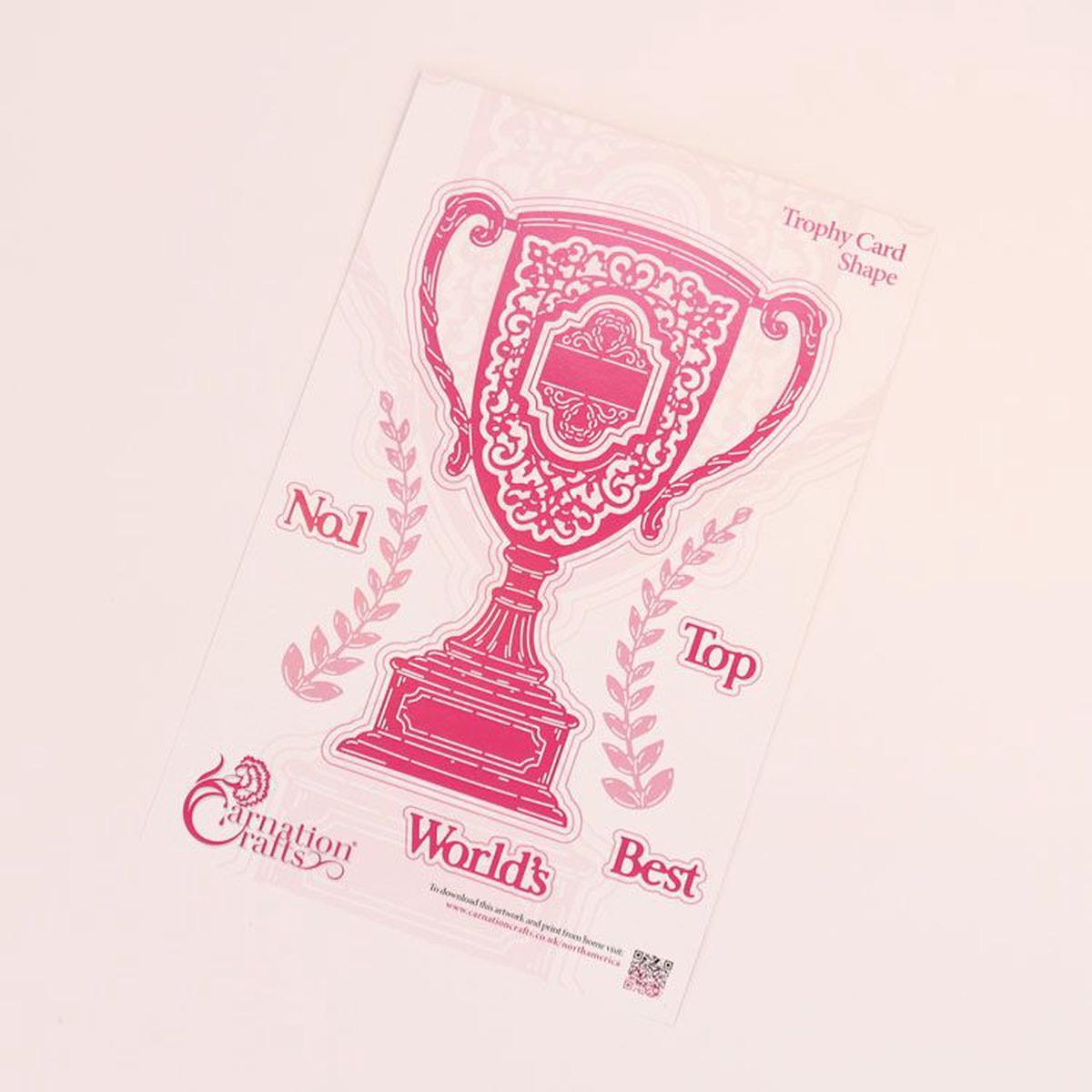 Carnation Crafts Trophy Card Shape Die Set