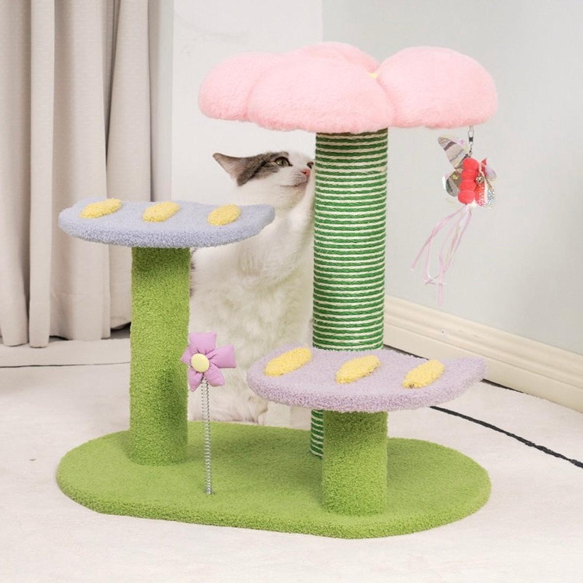 Tulip And Butterfly Cat Tree