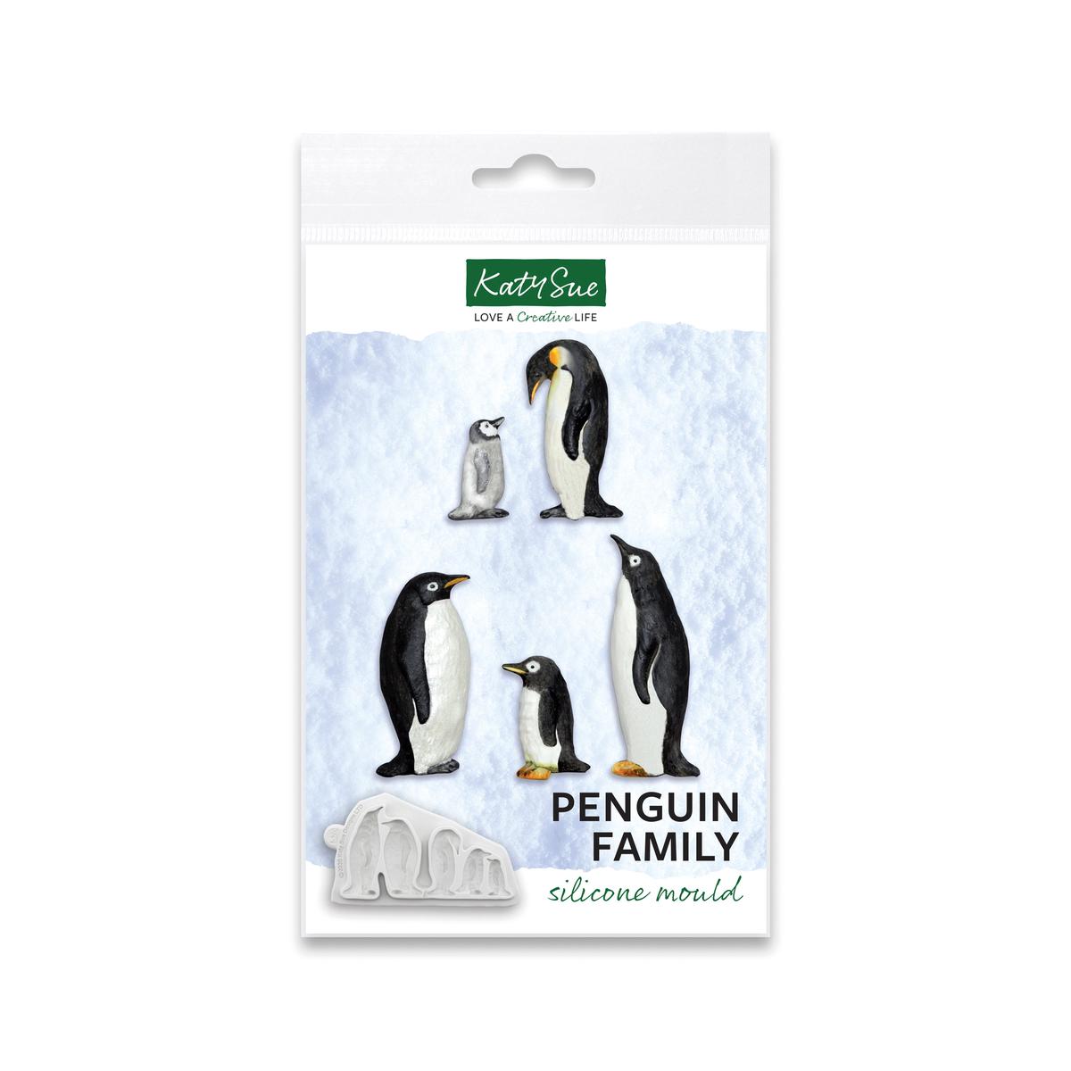 Penguin Family Silicone Mould