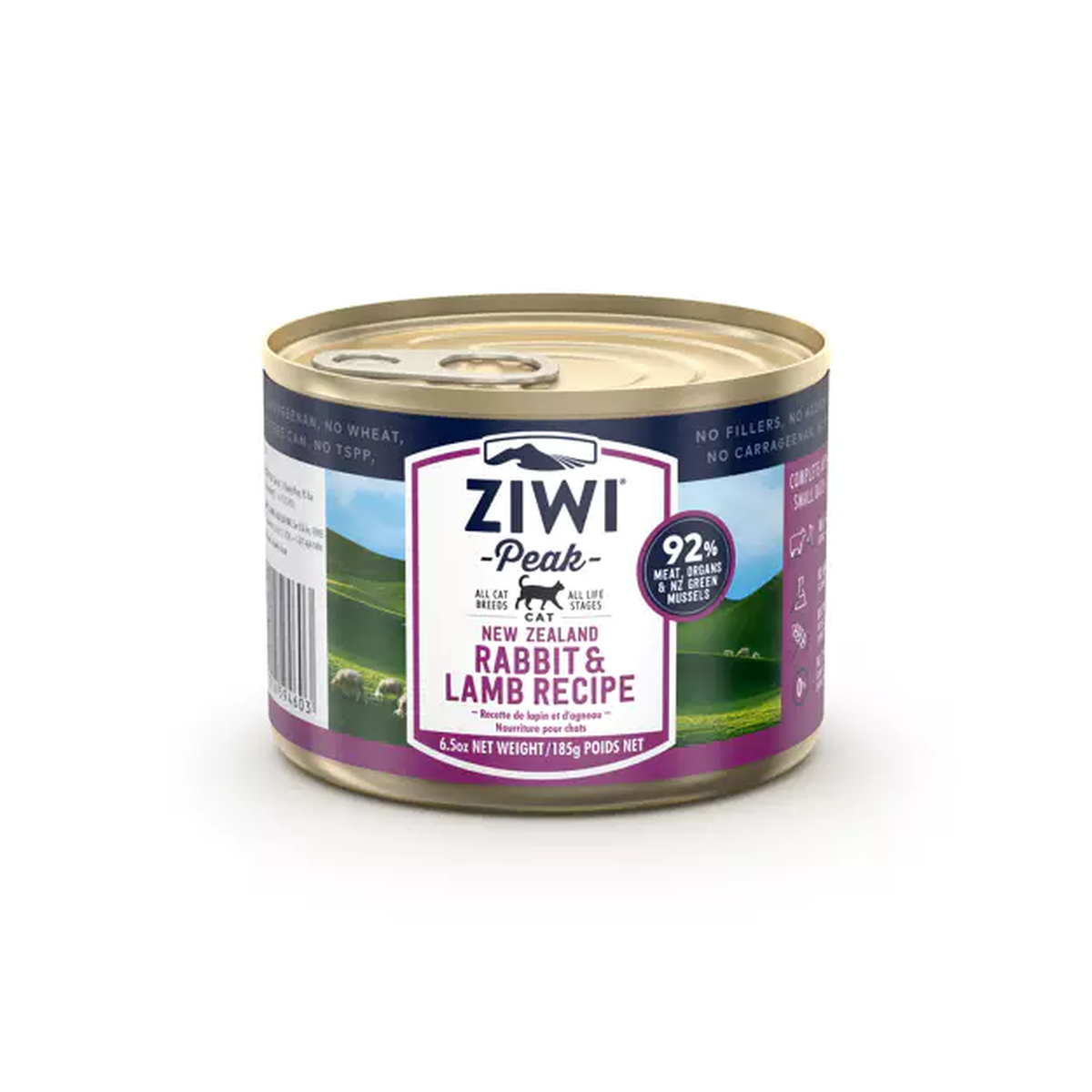 ZIWI Rabbit & Lamb Wet Cat Food 185g