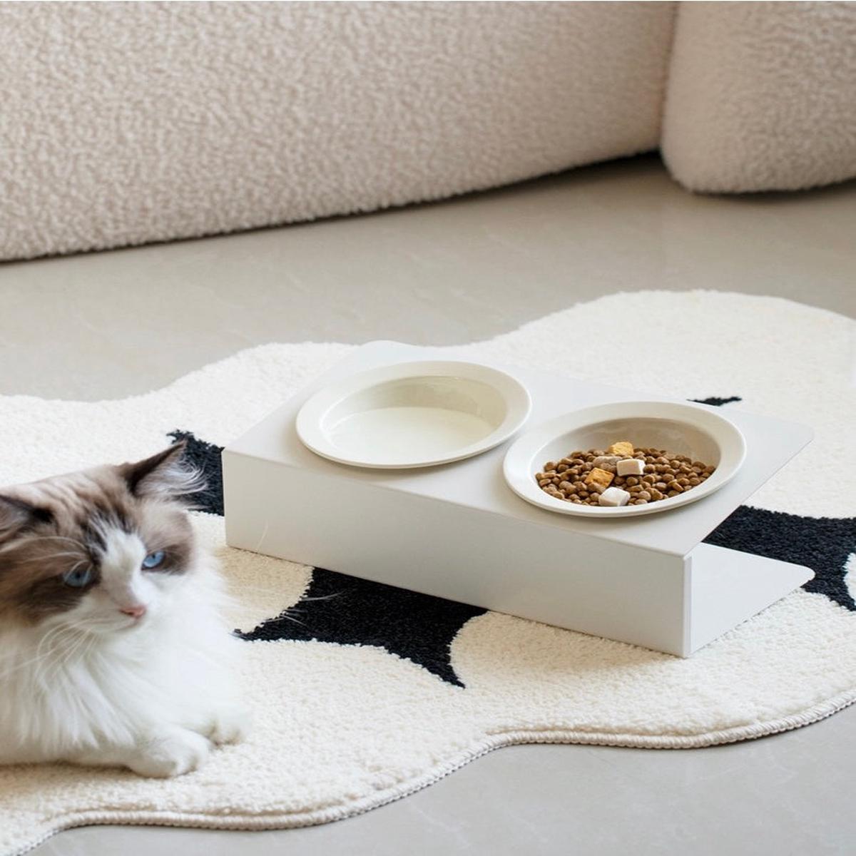 Straw Hat Bowl Set With Metal Stand