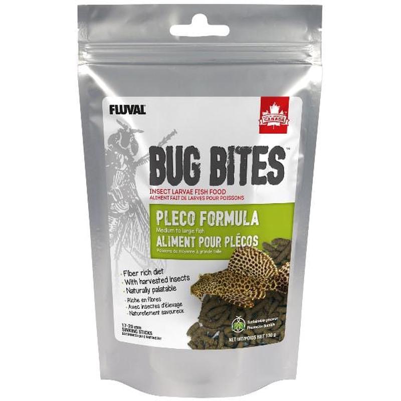 Fluval Bug Bites Pleco Formula Sinking Sticks, 130g