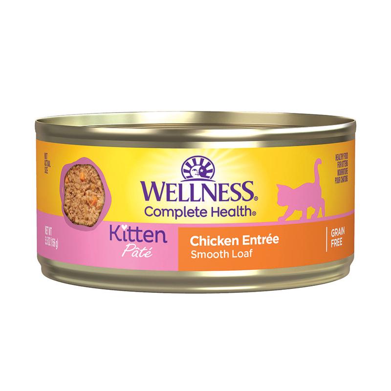 *DONATION TO KITTEN SANCTUARY SG* Wellness Cat Complete Health Chicken Pate Grain-Free Kitten Canned Cat Food 5.5oz x 24