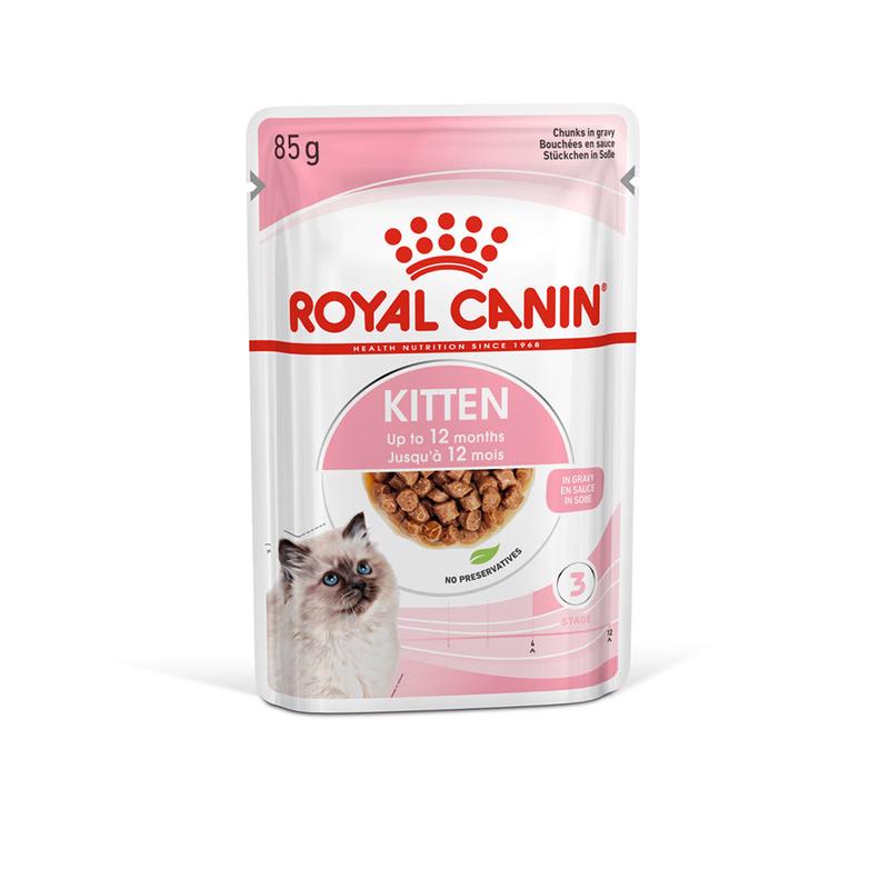*DONATION TO LUNI Singapore* Royal Canin Feline - 3rd Stage Kitten Pouch Cat Food in Gravy 85g x 12pkt