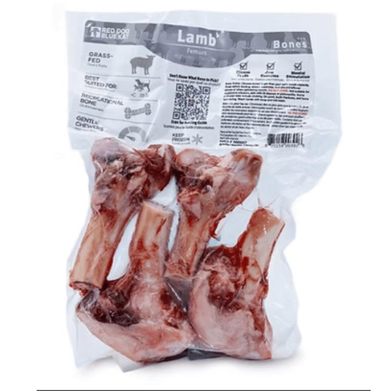 Red Dog Blue Kat Lamb Femurs, 4pk