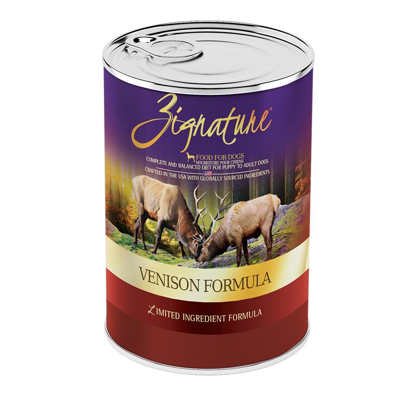 Zignature Dog Canned Food Venison Formula 13oz