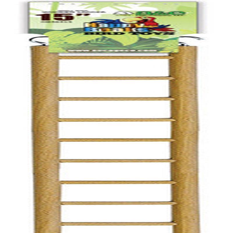 A&E Cage Co Happy Beaks Small Ladder Bird Toy 15in