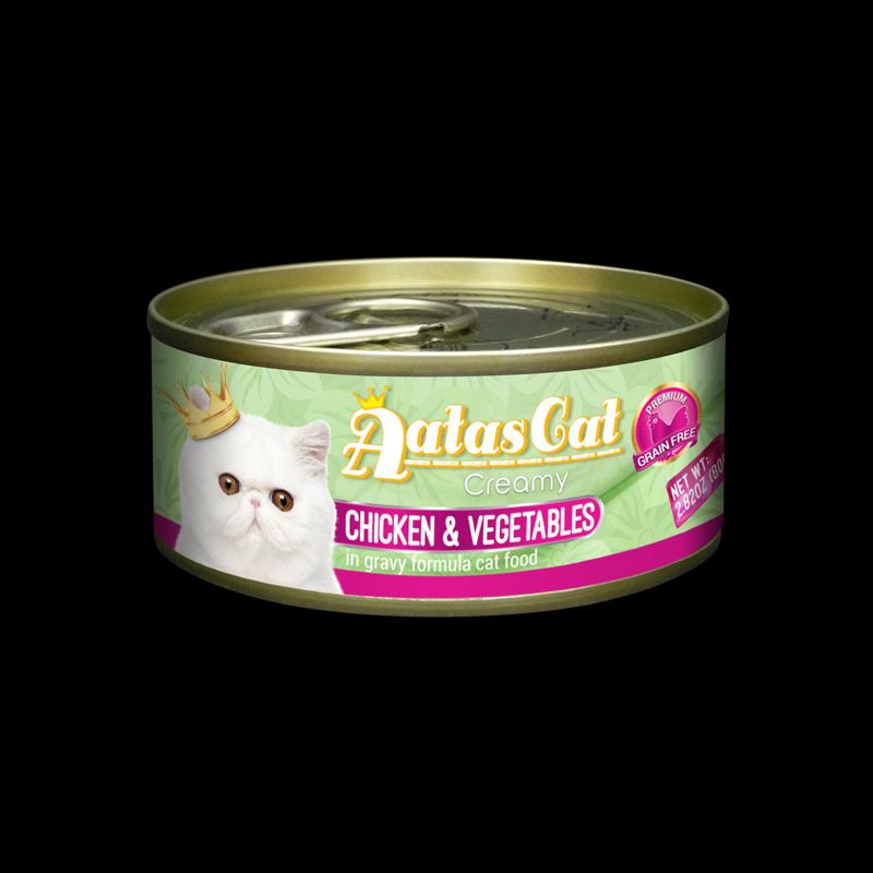 Aatas Cat Creamy Chicken & Vegetables in Gravy 80g