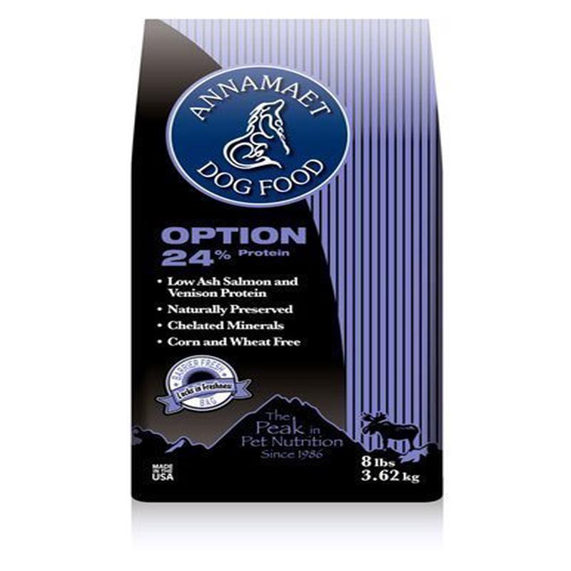 Annamaet Original Option Dog Food 24% Protein Salmon & Brown Rice 12lb