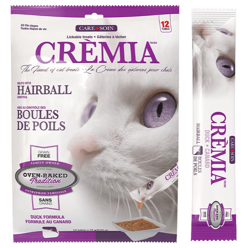 Oven-Baked Tradition Cremia Lickable Cat Treats | Hairball Formula - Duck