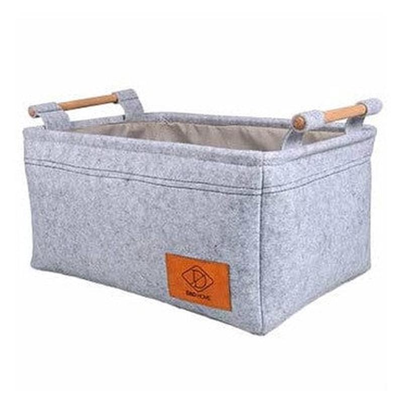 "Boris Basket  Grey Wash Cat Bed (46x34x22cm)