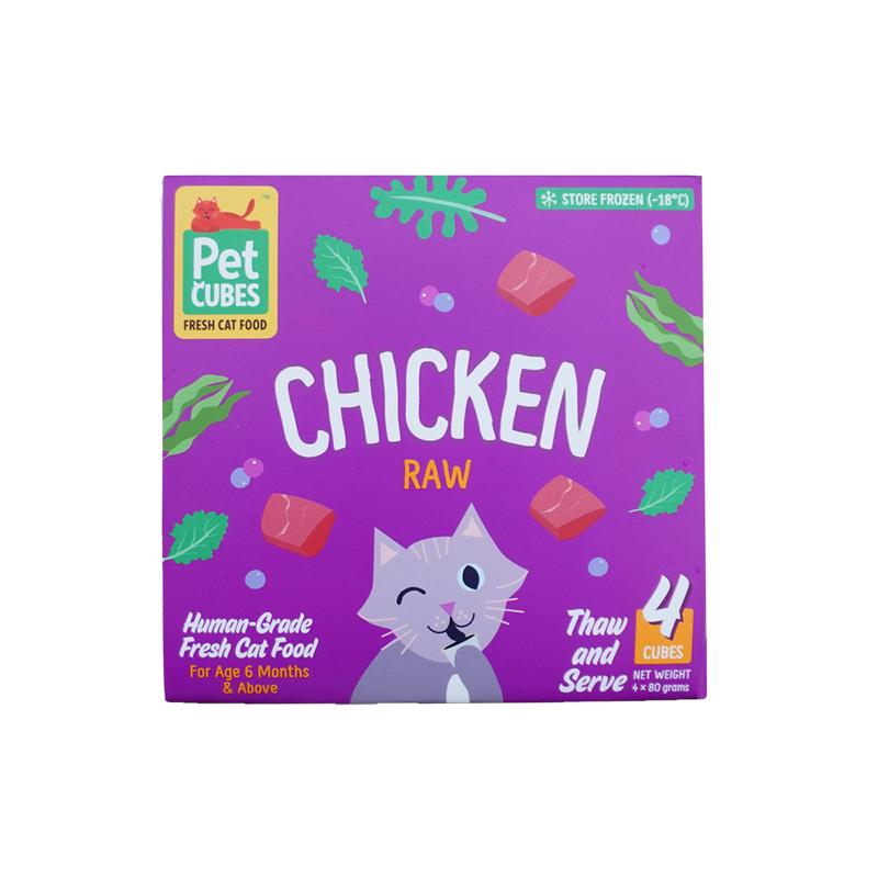 *FROZEN* PetCubes Cat Raw Chicken 320g