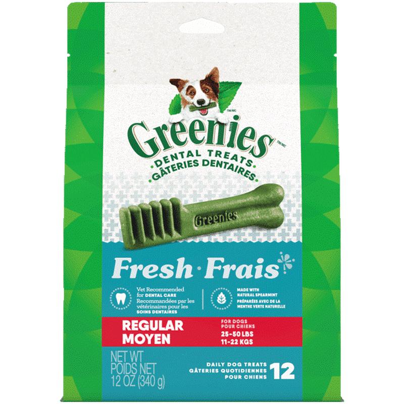 Greenies Fresh Regular Adult Dog Dental Treats, 12oz