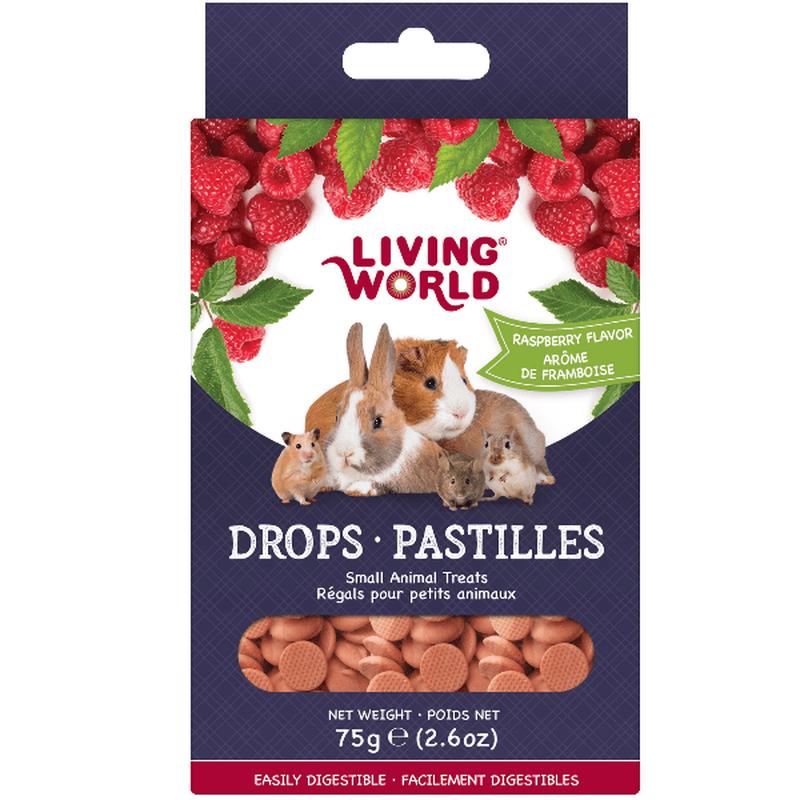 Living World Raspberry Flavour Drops Small Animal Treats
