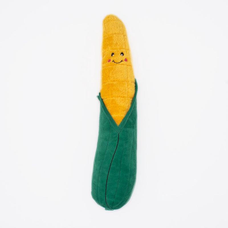 Zippypaws Plush Dog Toy Jigglerz Corn