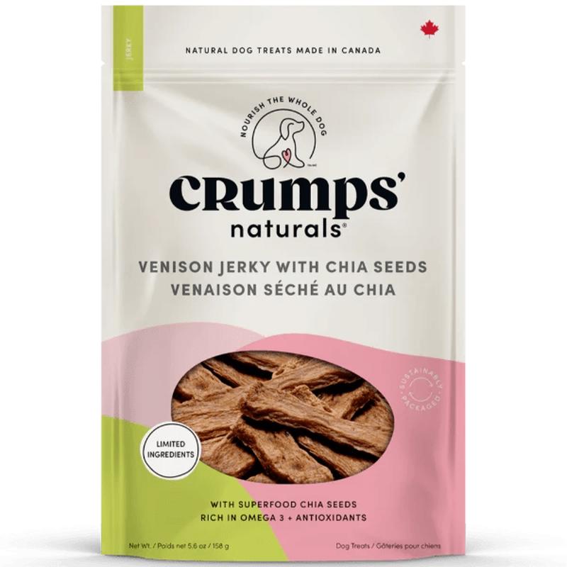 Crumps' naturals Venison Chia Jerky Dog Treats