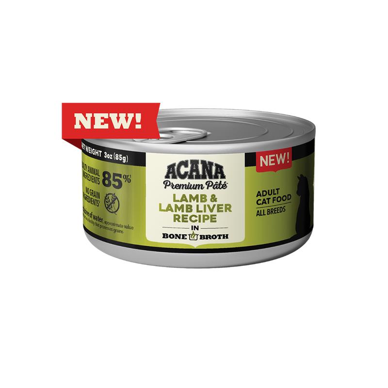 Acana Premium Pate 3oz Canned Cat Food Lamb Liver