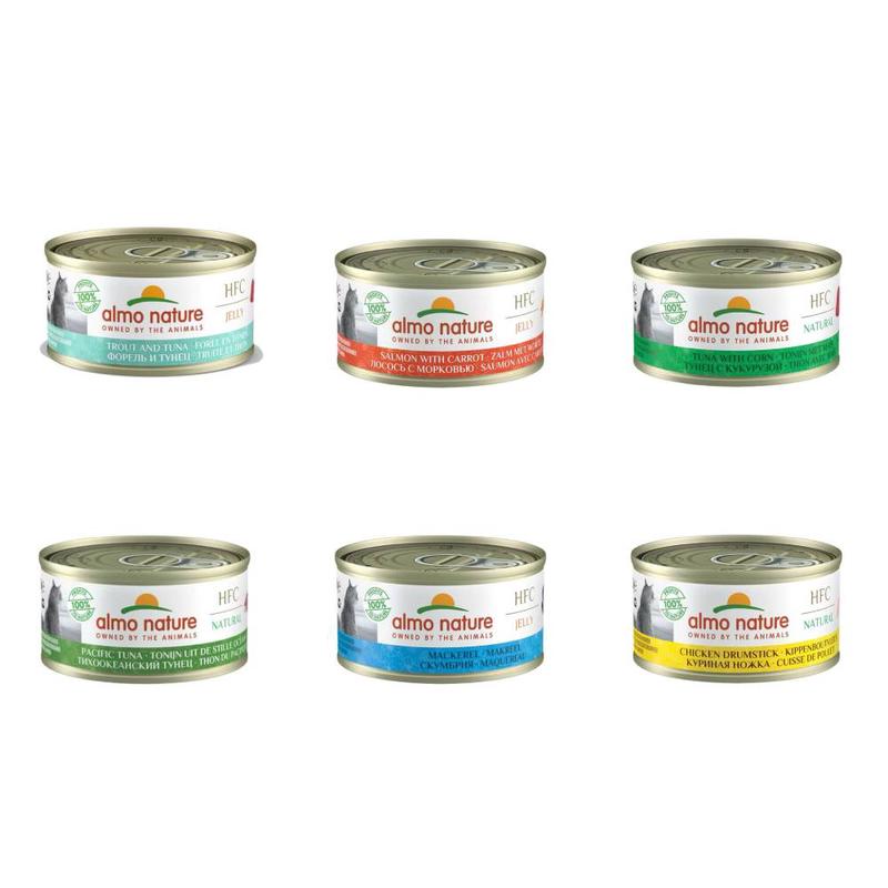 *DONATION TO MCDS* Almo Nature Cat HFC 70g x 24cans (Assorted)