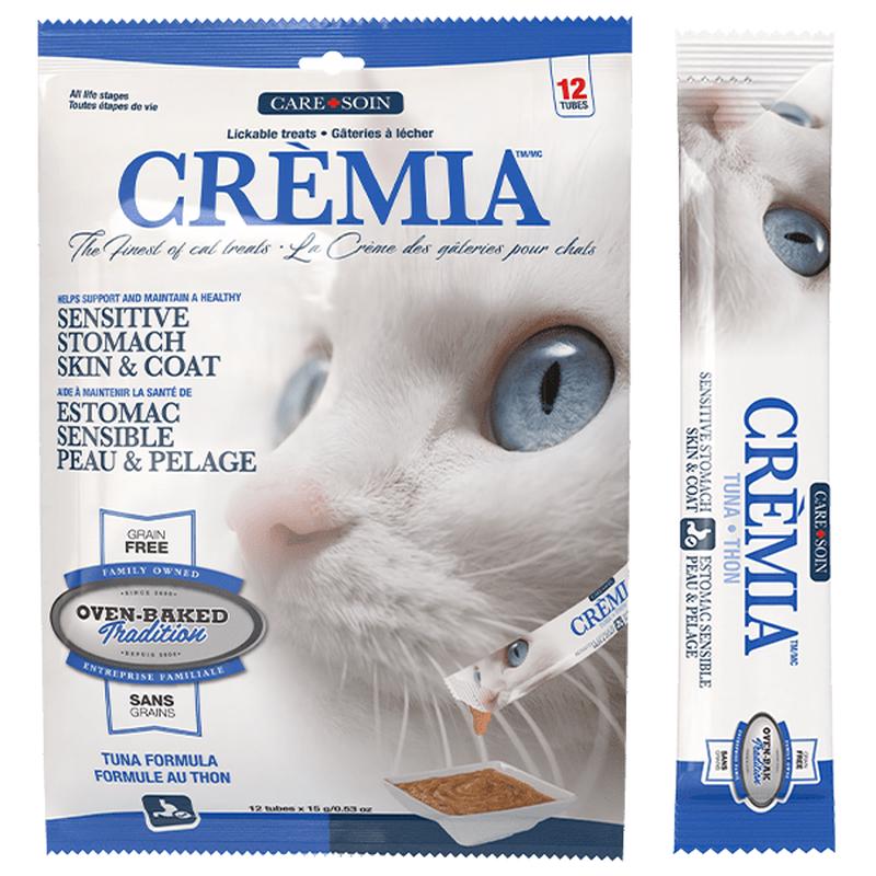 Oven-Baked Tradition Cremia Lickable Cat Treats | Sensitive Stomach, Skin & Coat Formula - Tuna