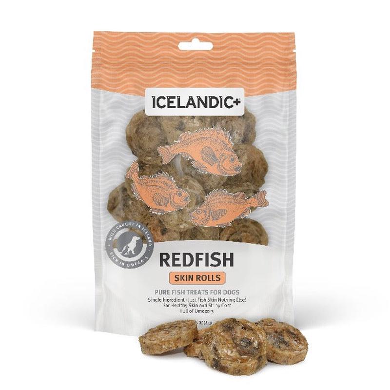 Icelandic+ Redfish Skin Rolls Dog Treats (SPECIAL ORDER ITEM)