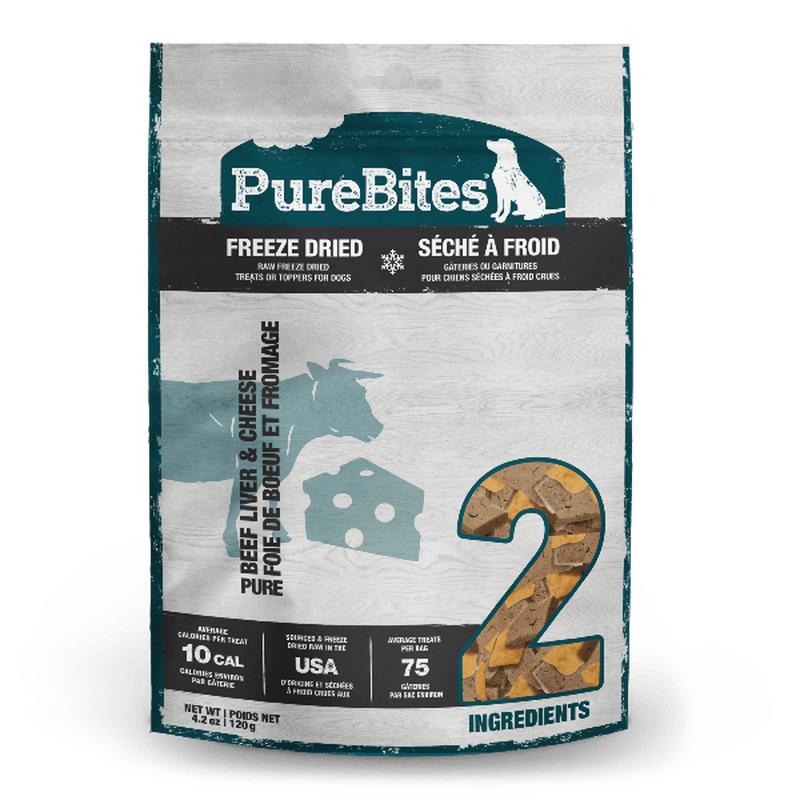 PureBites Freeze Dried Beef & Cheese Dog Treats, 120g