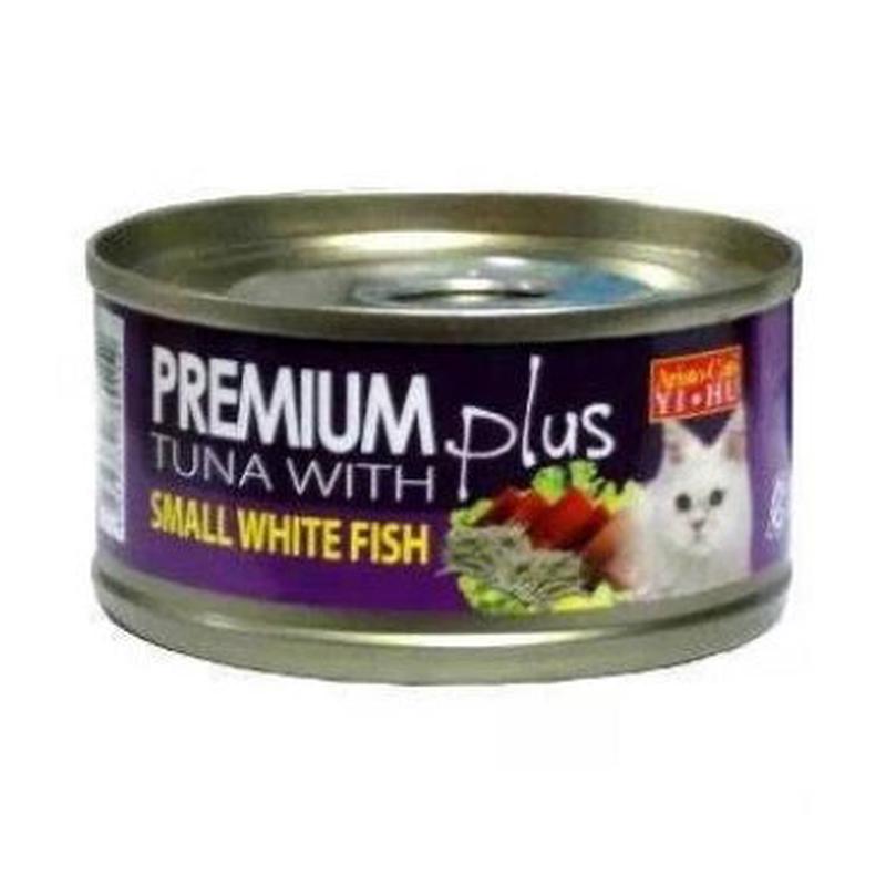 *DONATION TO MUTTS RESCUE* Aristo-Cats Premium Plus Tuna with Small White Fish 80g x 24cans