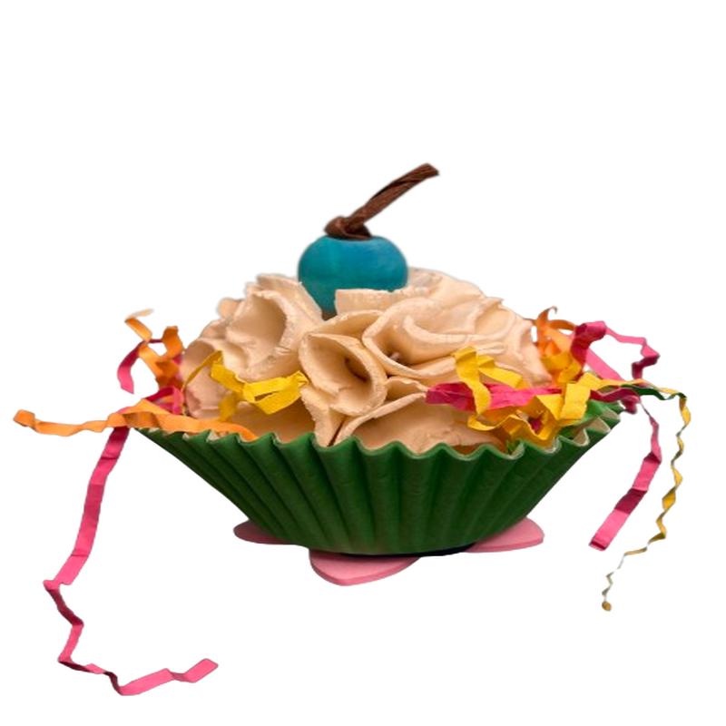 A&E Cages Sweet Tweets Cupcake Foot Toy