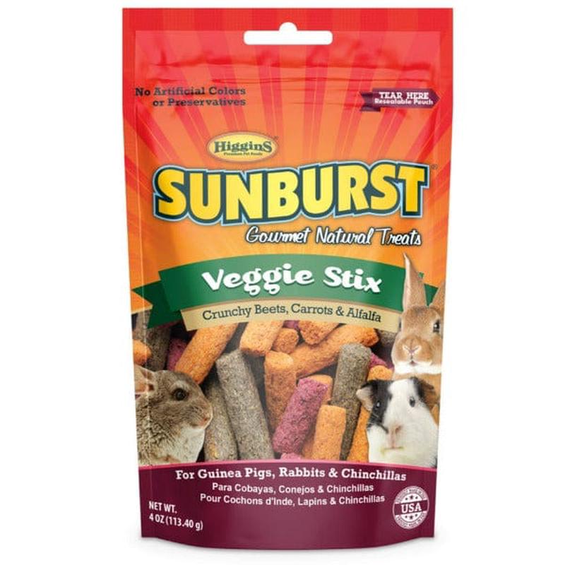 Sunburst Veggie Stix Gourmet Natural Treats for Small Animals