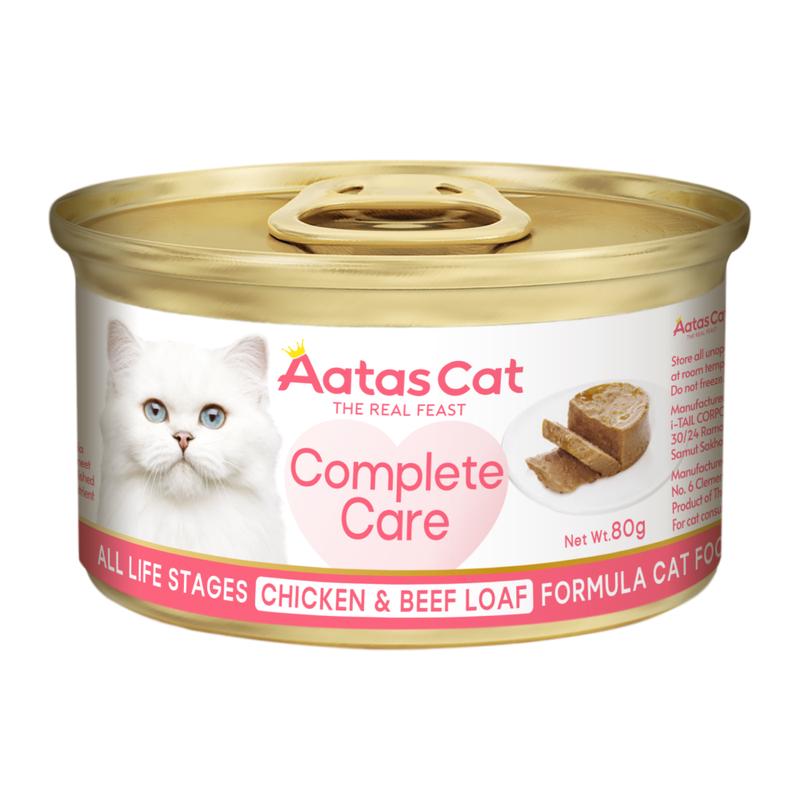 Aatas Cat Complete Care Chicken & Beef Loaf 80g