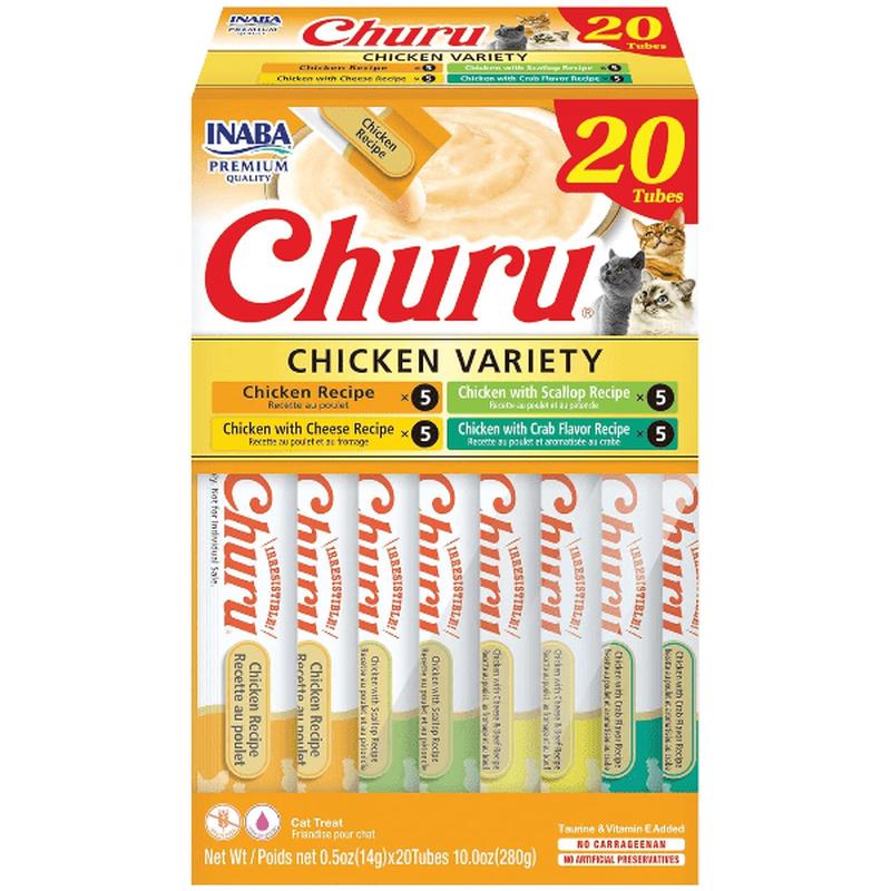 Inaba Churu Chicken Recipe Creamy Pure Cat Treat Variety Box