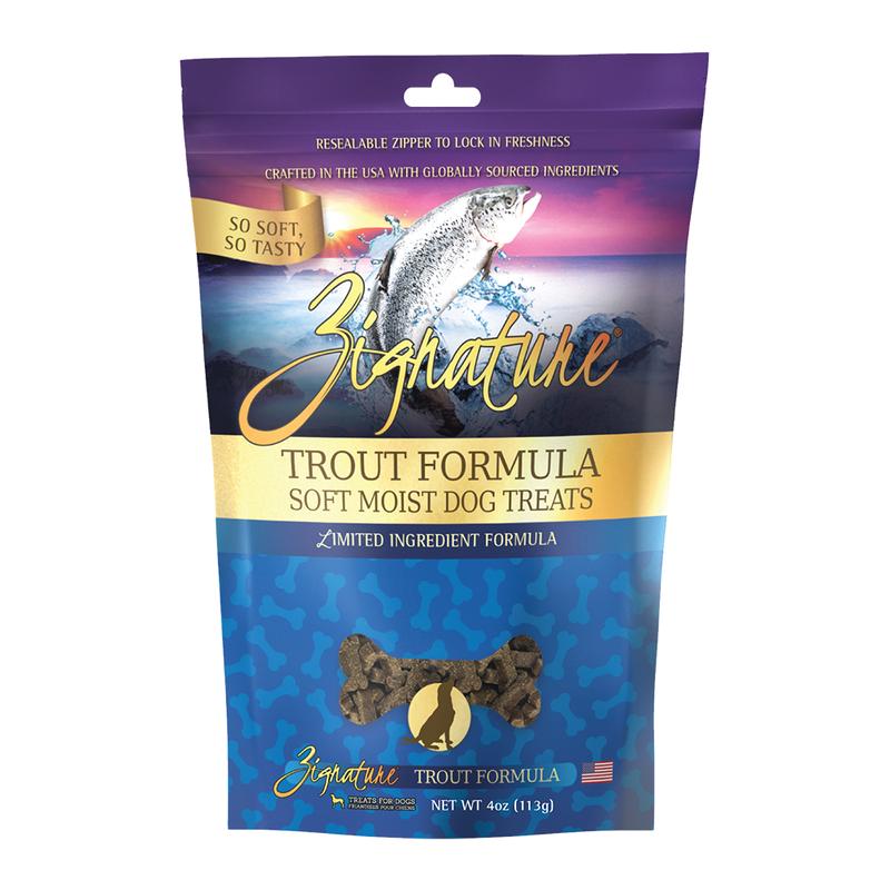 Zignature Dog Treats Soft Moist Trout Formula 113g