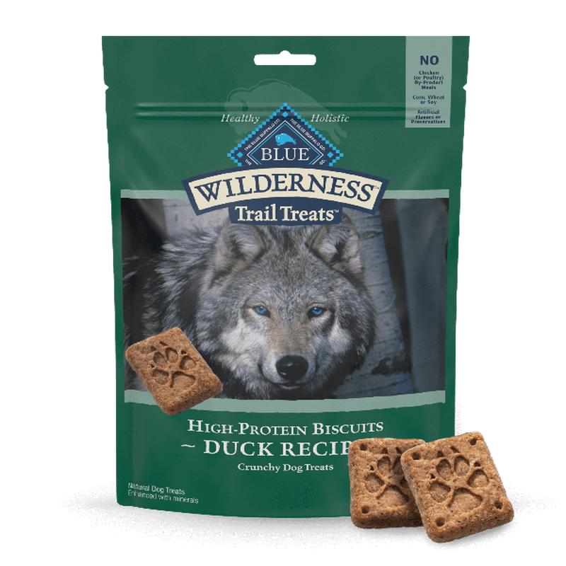 BLUE Wilderness Trail Treats Grain Free Biscuits; Duck Recipe