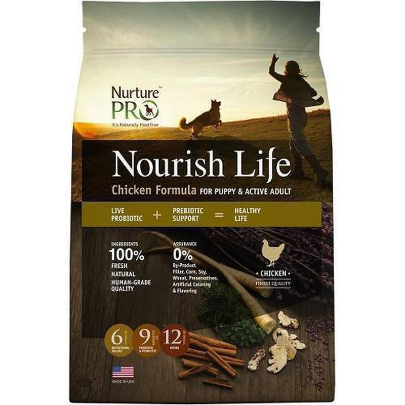 *DONATION TO MUTTS RESCUE* Nurture Pro Nourish Life - Dog Chicken Formula All Life Stages 26lb