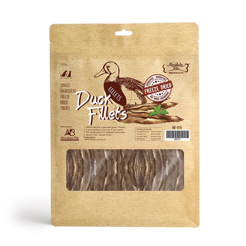Absolute Bites Dog Freeze-Dried Duck Fillets 200g