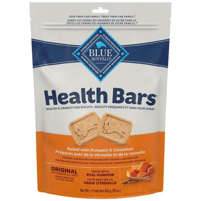 BLUE Health Bars Natural Crunchy Dog Treats Biscuits; Pumpkin & Cinnamon, 16oz